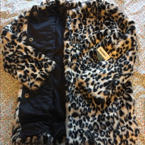 Old navy cheetah/leopard coat - Picture 3 of 6